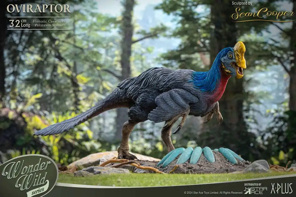 Historic Creatures The Wonder Wild Series Oviraptor szobor figura 32 cm termékfotó