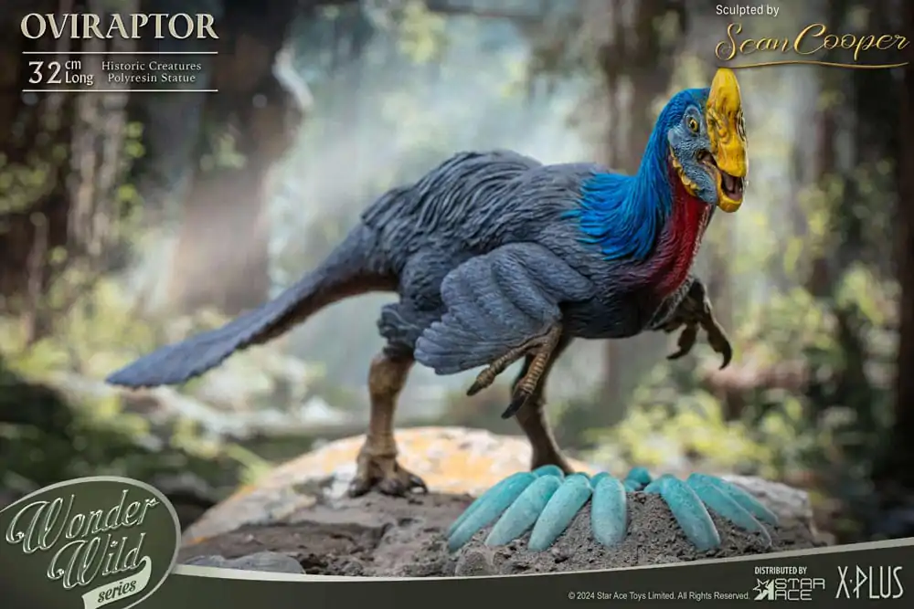 Historic Creatures The Wonder Wild Series Oviraptor szobor figura 32 cm termékfotó