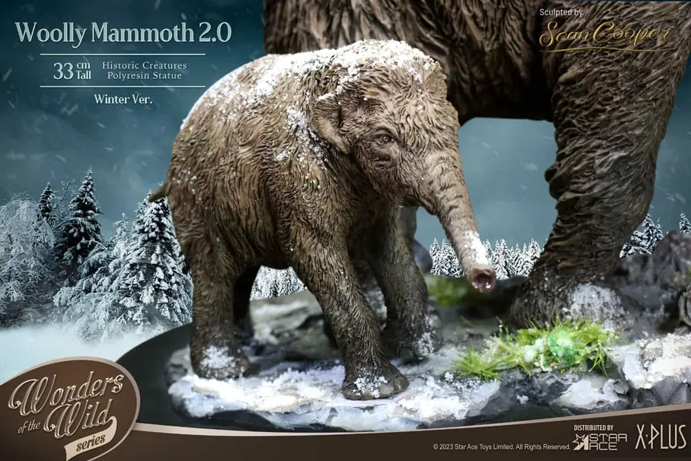 Historic Creatures The Wonder Wild Series Statue The Woolly Mammoth 2.0 22 cm termékfotó