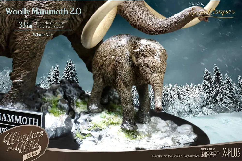 Historic Creatures The Wonder Wild Series Statue The Woolly Mammoth 2.0 22 cm termékfotó