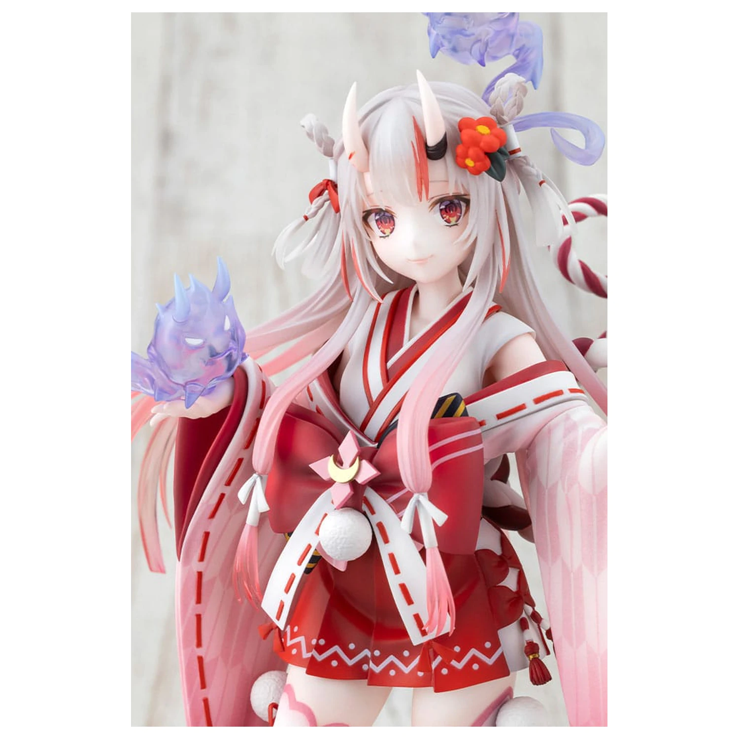 Hololive Production 1/7 Nakiri Ayame Shrine Maiden Fortune Outfit Ver. PVC szobor figura 26 cm   termékfotó