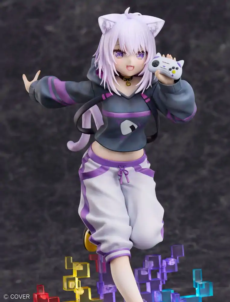 Hololive Production 1/7 Nekomata Okayu We Are Gamers Ver. PVC szobor figura 23 cm termékfotó