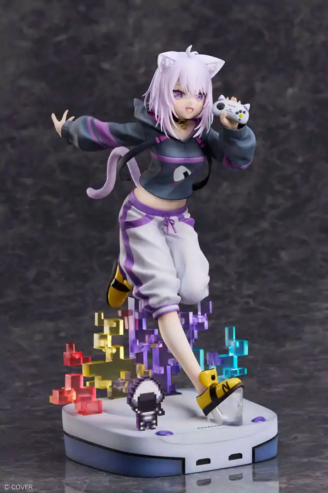 Hololive Production 1/7 Nekomata Okayu We Are Gamers Ver. PVC szobor figura 23 cm termékfotó