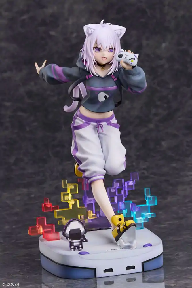 Hololive Production 1/7 Nekomata Okayu We Are Gamers Ver. PVC szobor figura 23 cm termékfotó
