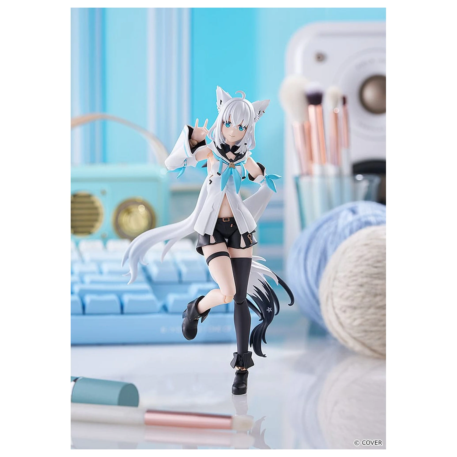 Hololive Production Figma akciófigura Shirakami Fubuki 15 cm    termékfotó