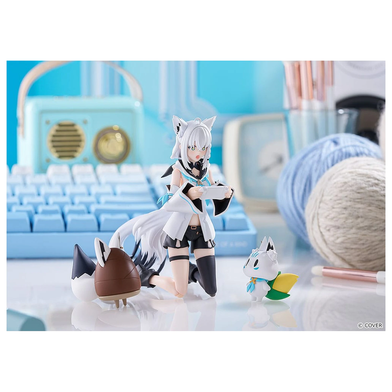 Hololive Production Figma akciófigura Shirakami Fubuki 15 cm    termékfotó
