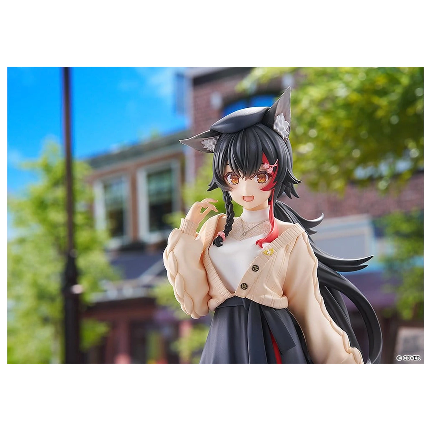 Hololive Production G.S. Collection 1/7 Ookami Mio Date Style - Street Outfit Ver. PVC figura 24 cm termékfotó