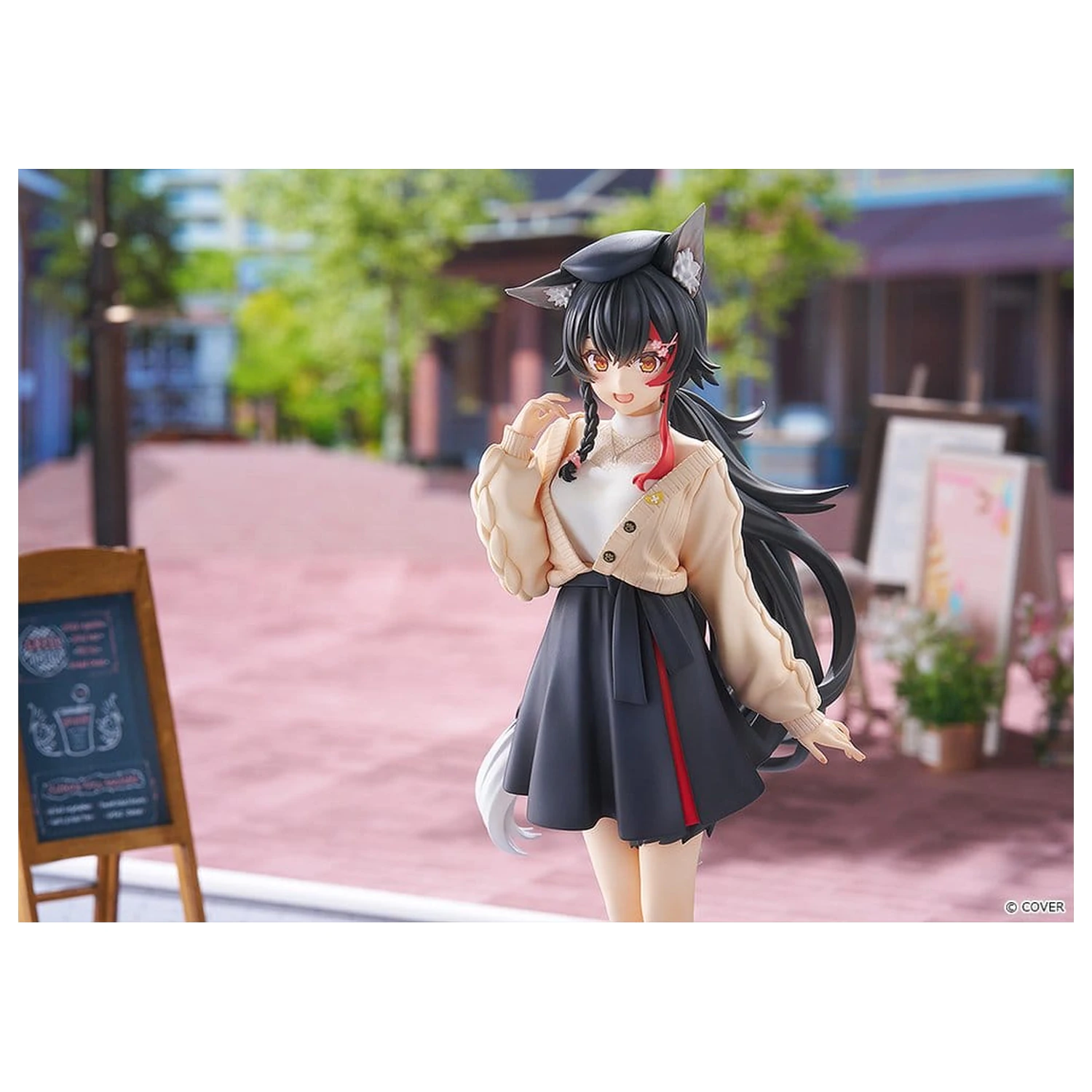 Hololive Production G.S. Collection 1/7 Ookami Mio Date Style - Street Outfit Ver. PVC figura 24 cm termékfotó