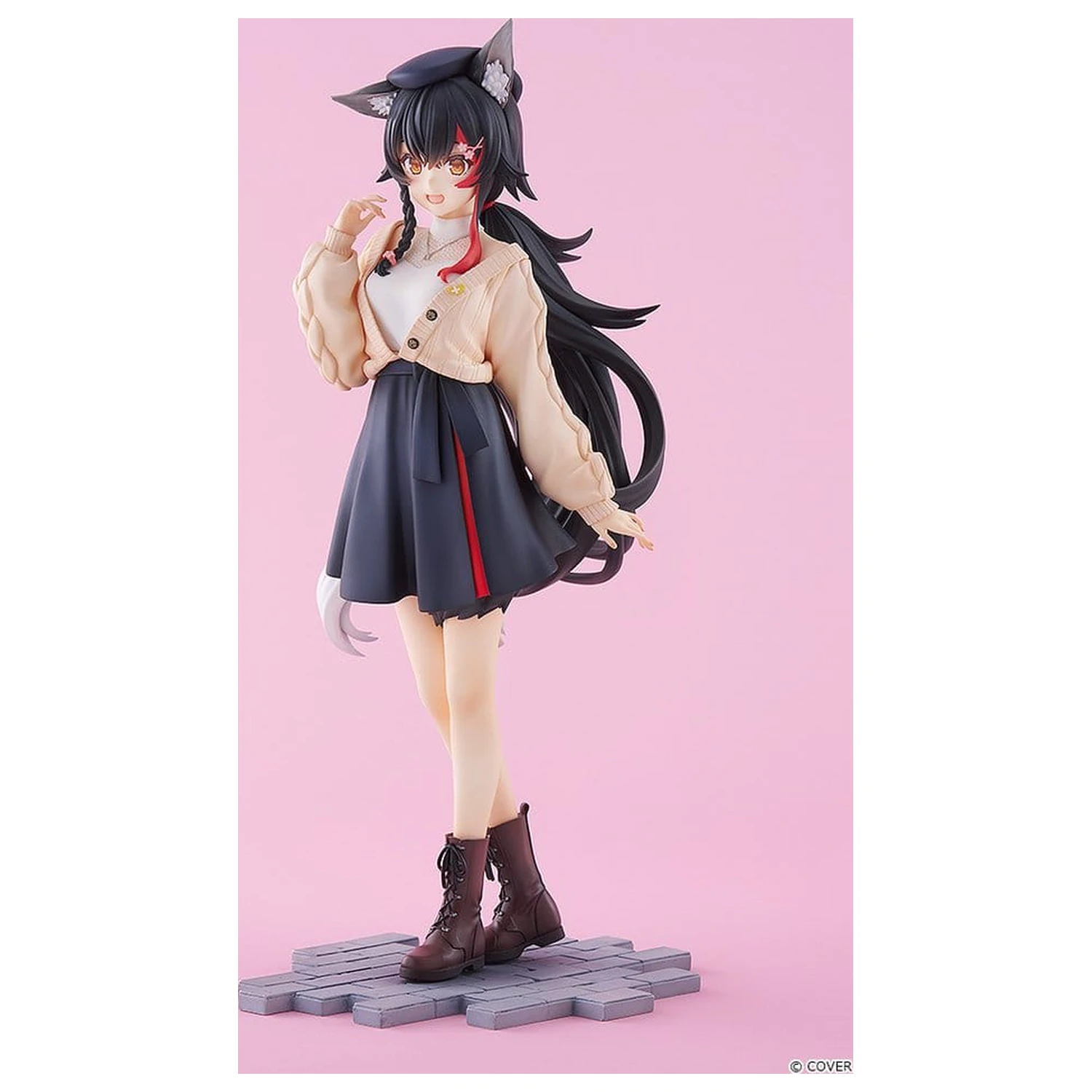 Hololive Production G.S. Collection 1/7 Ookami Mio Date Style - Street Outfit Ver. PVC figura 24 cm termékfotó