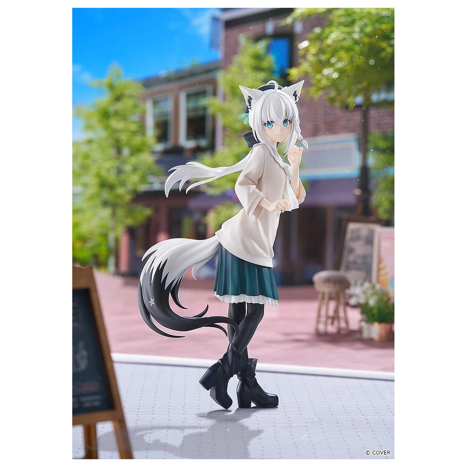 Hololive Production G.S. Collection 1/7 Shirakami Fubuki: Date Style - Casual Outfit Ver. PVC figura 22 cm termékfotó