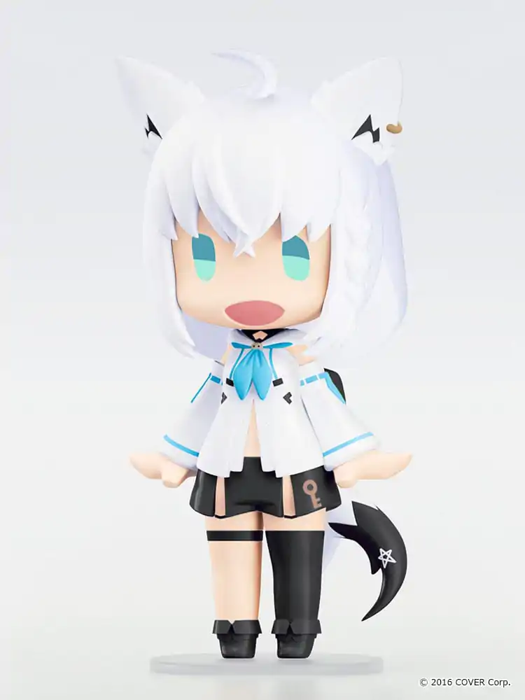 Hololive Production HELLO! GOOD SMILE akciófigura Shirakami Fubuki 10 cm termékfotó