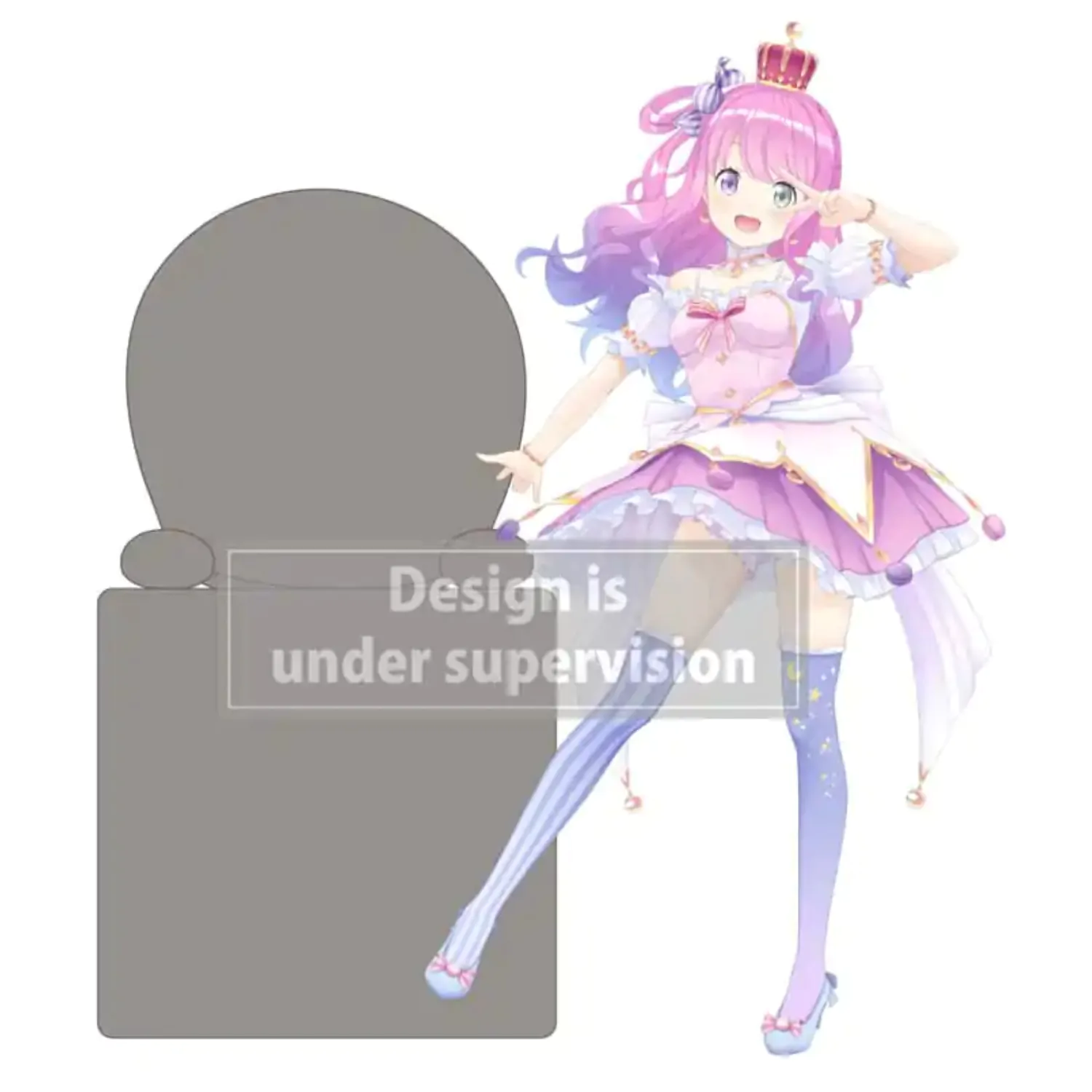 Hololive Production Hikkake Himemori Luna PVC szobor figura 10 cm termékfotó
