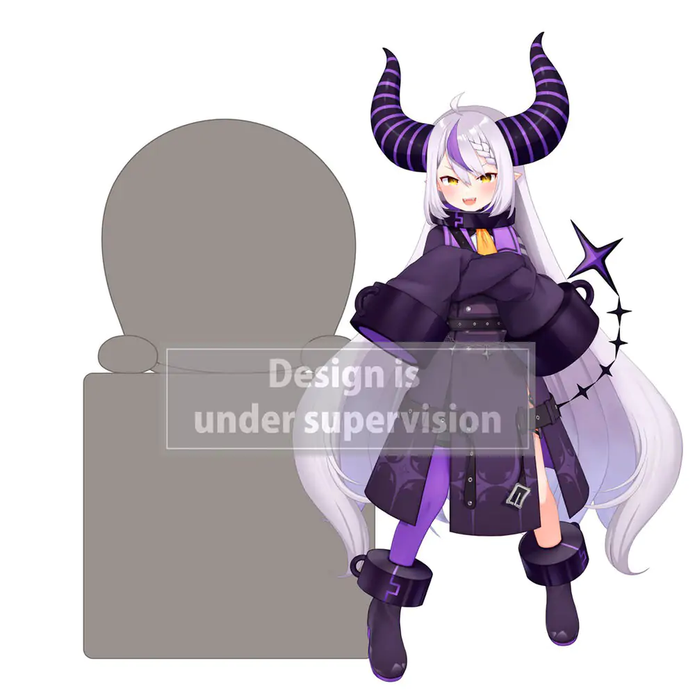Hololive Production Hikkake La+ Darknesss PVC szobor figura 10 cm termékfotó