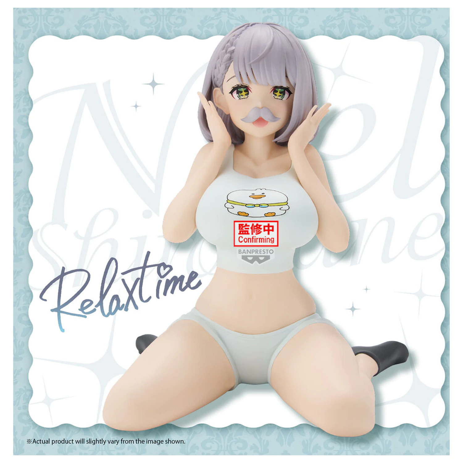 Hololive Shirogane Noel Relax Time figura 12cm termékfotó