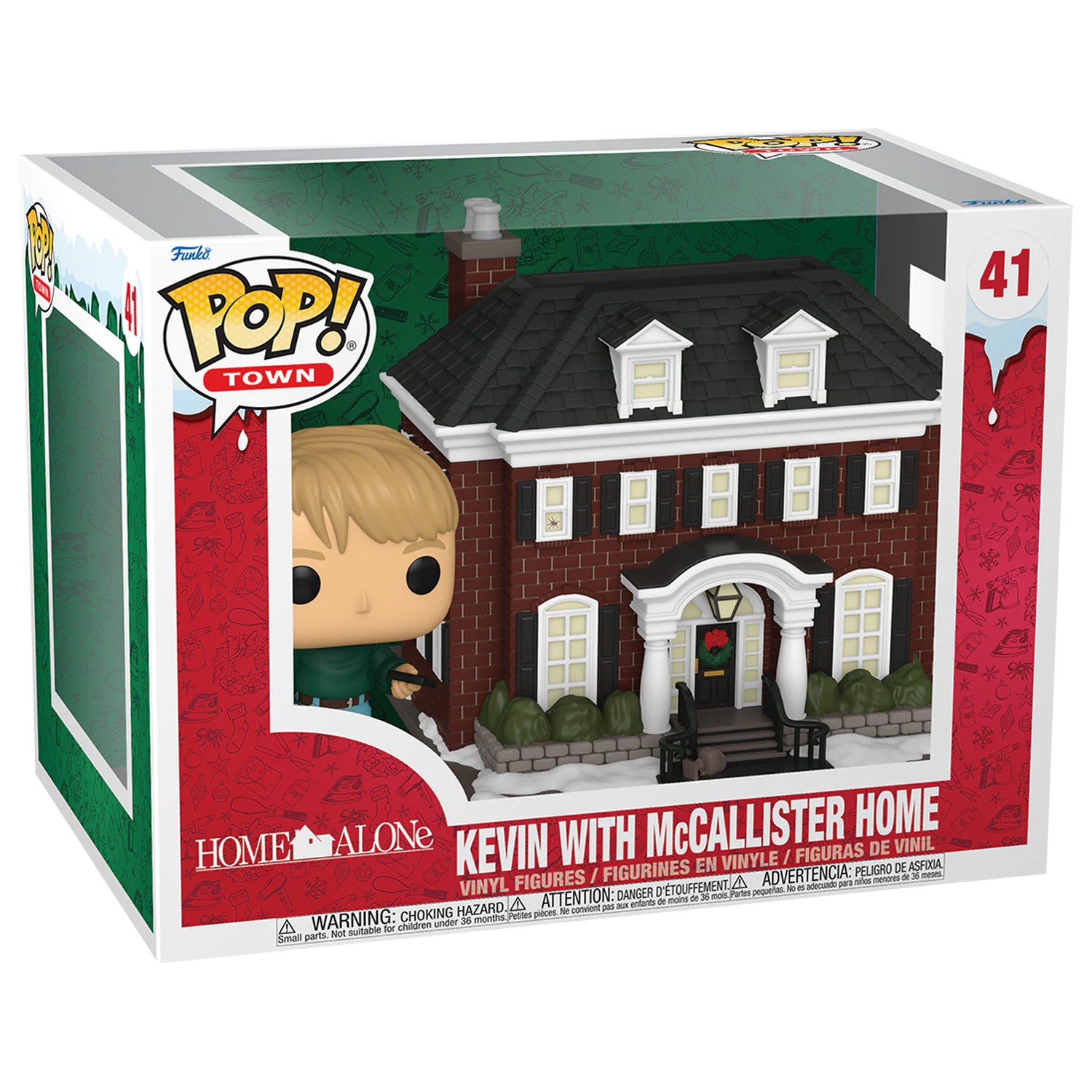 Home Alone Funko POP! Town Vinyl figura Kevin with McCallister Home 9 cm termékfotó