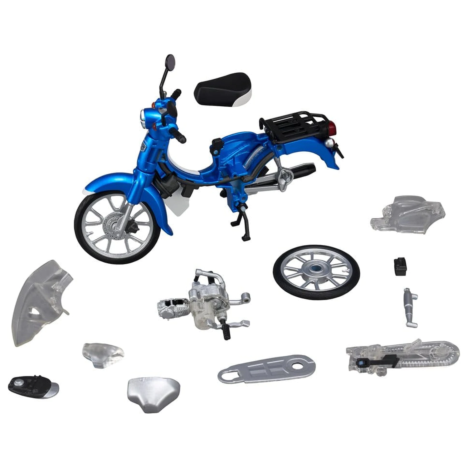 Honda Kaitanics Műanyag modell készlet Super Cub 110 Glint Wave Blue Metalic termékfotó