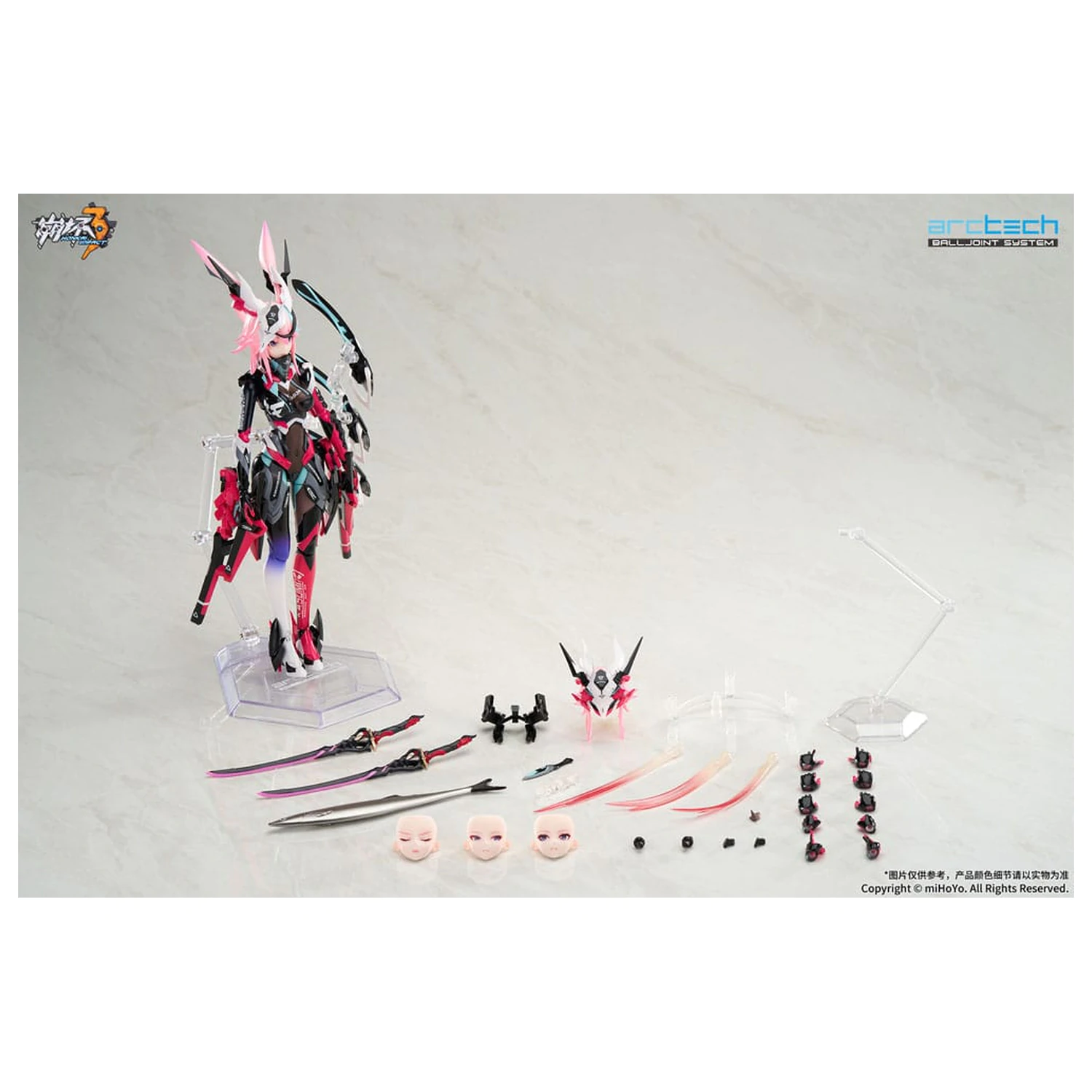 Honkai Impact 3rd Arctech Posable Series 1/8 Sakura Yae Darkbolt Jonin Neon Shade Ver. akciófigura 22 cm  termékfotó