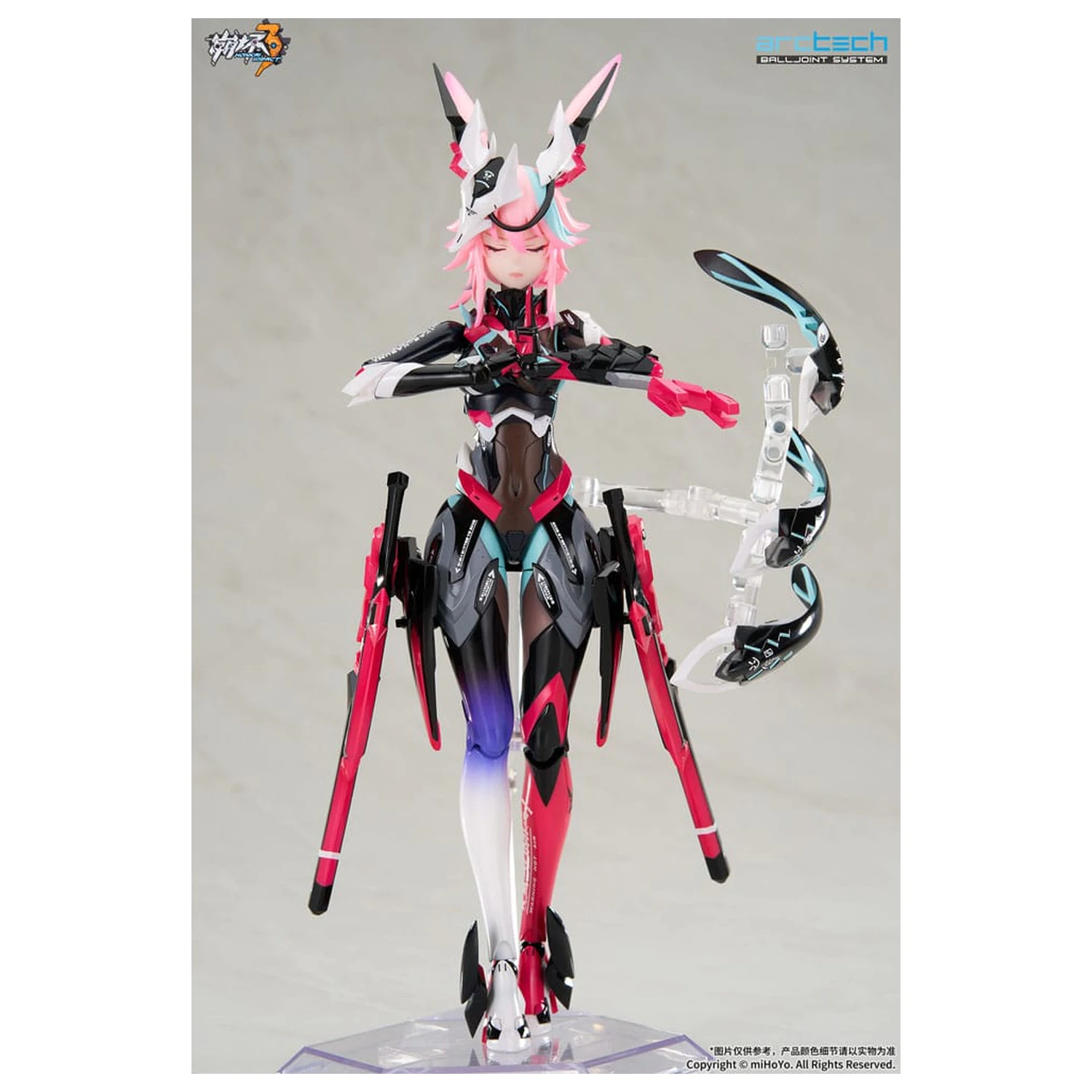 Honkai Impact 3rd Arctech Posable Series 1/8 Sakura Yae Darkbolt Jonin Neon Shade Ver. akciófigura 22 cm  termékfotó