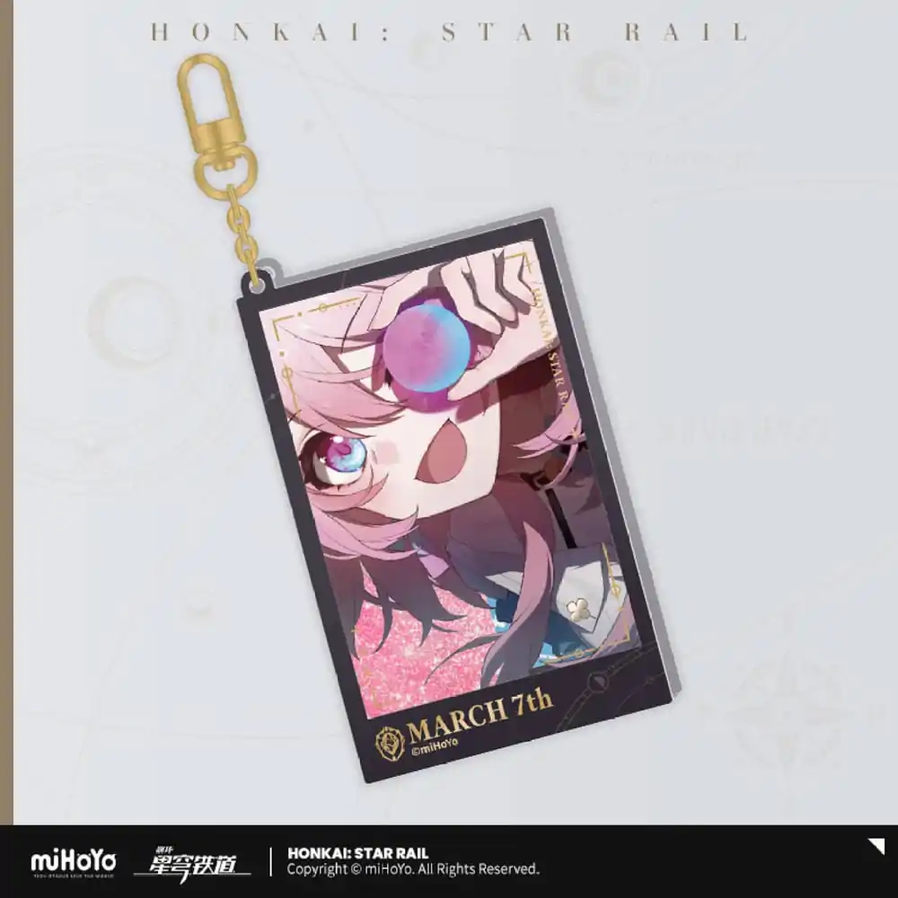 Honkai: Star Rail Countdown Departure Series Akril kulcstartó March 7th Glitter 9 cm termékfotó