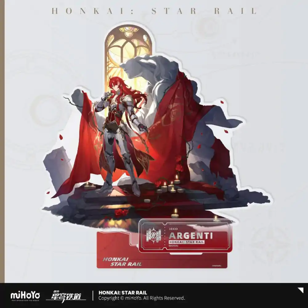 Honkai: Star Rail Path of the Erudition Series akril figura Argenti 22 cm termékfotó
