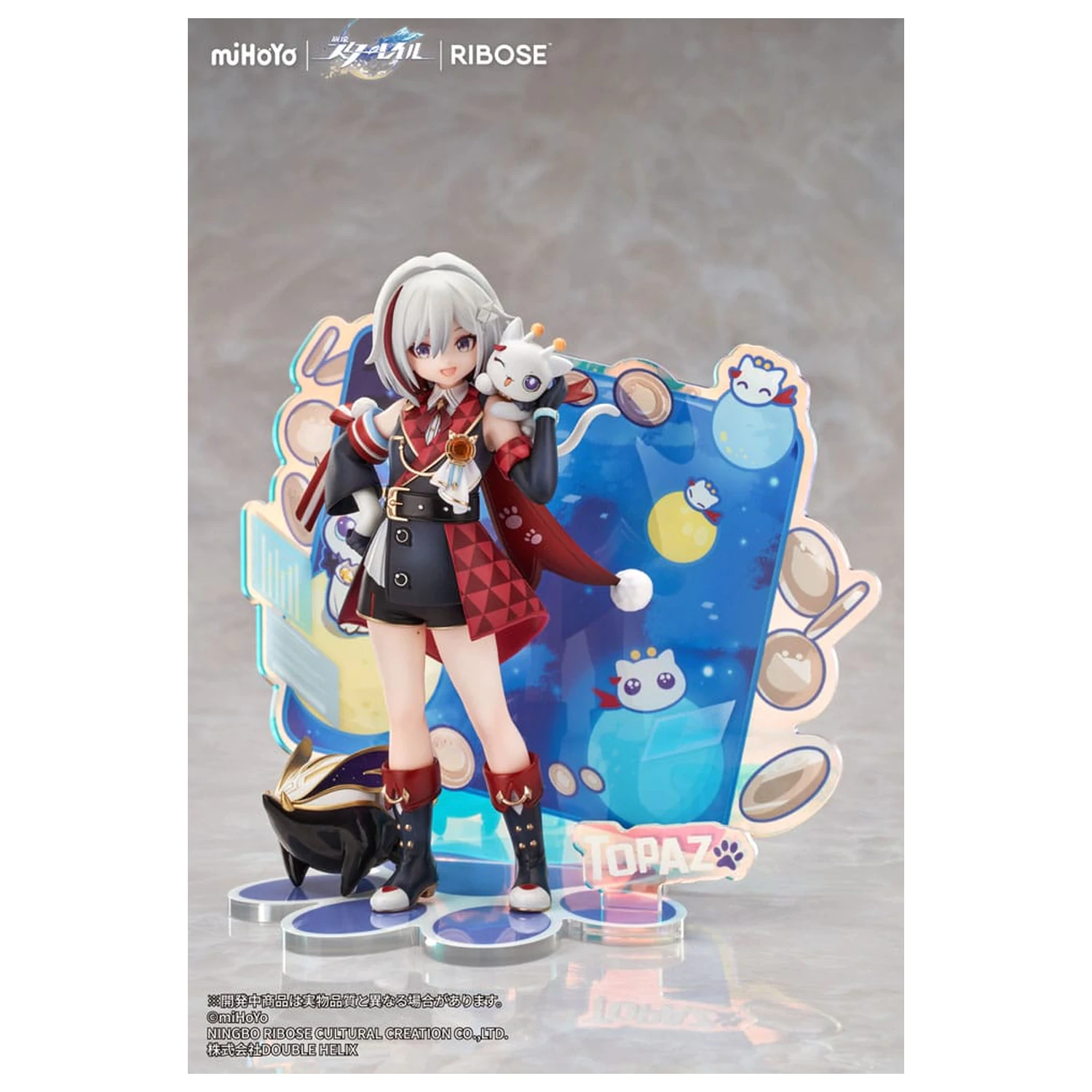 Honkai: Star Rail Rise Up Chibineko Series Topaz & Numby Ver. PVC szobor figura 18 cm  termékfotó