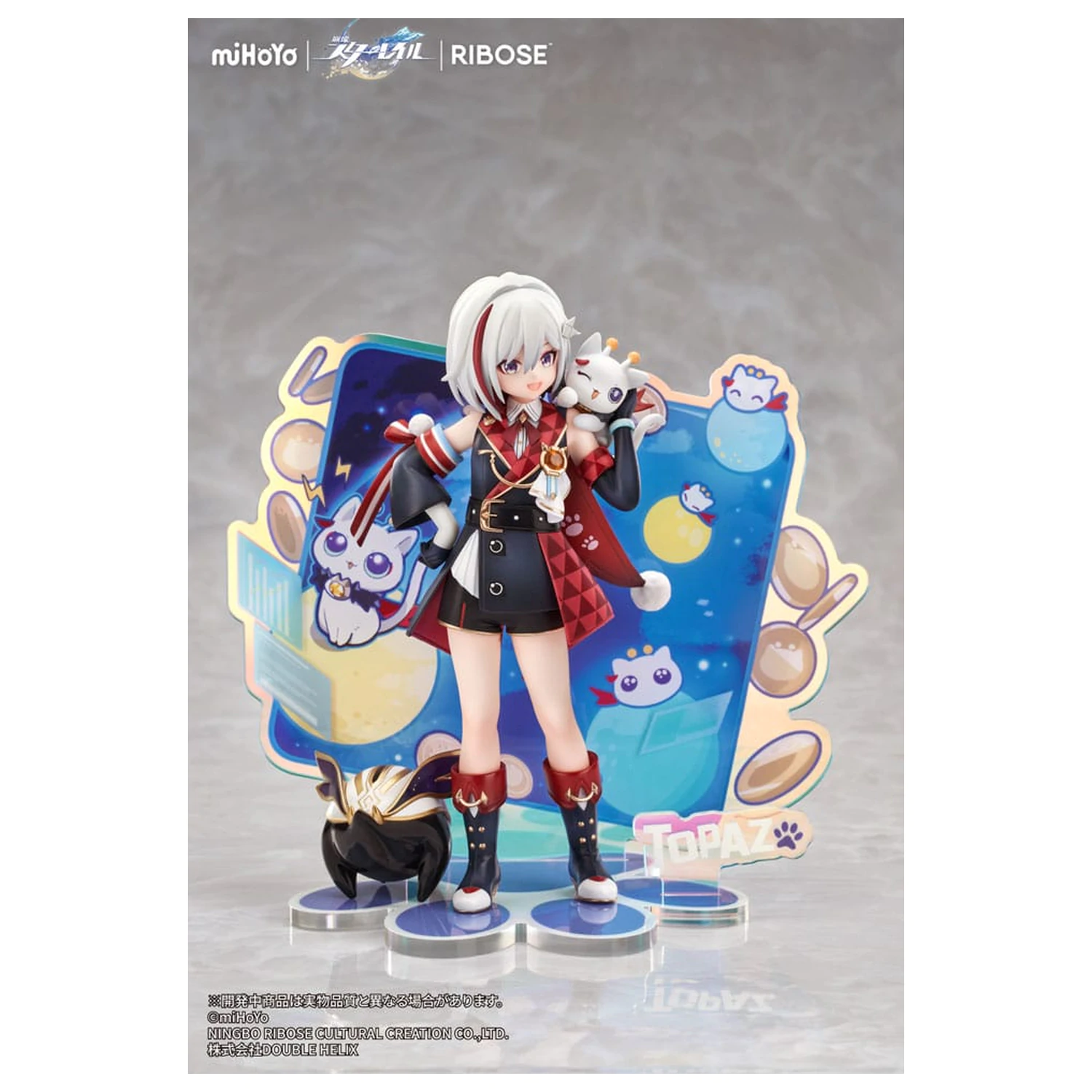 Honkai: Star Rail Rise Up Chibineko Series Topaz & Numby Ver. PVC szobor figura 18 cm  termékfotó