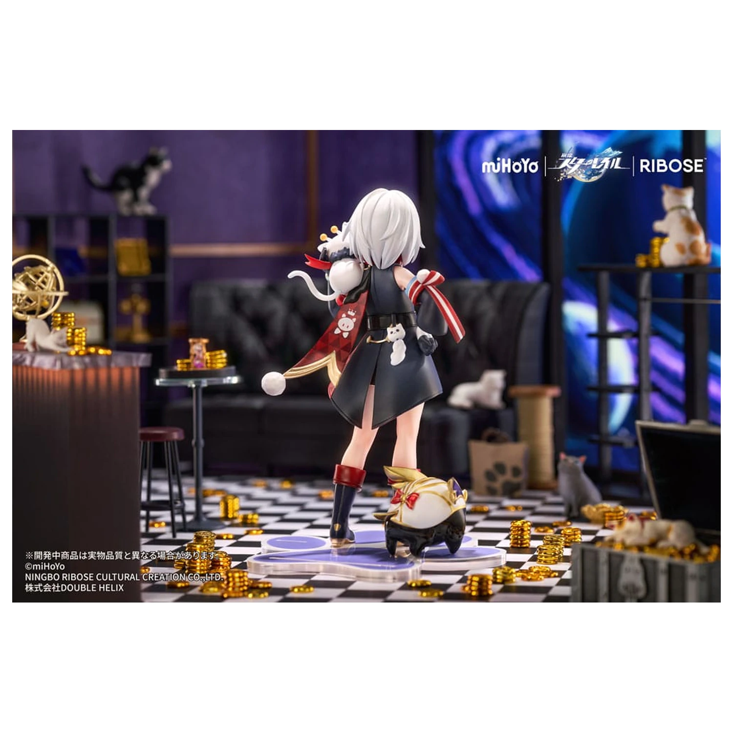Honkai: Star Rail Rise Up Chibineko Series Topaz & Numby Ver. PVC szobor figura 18 cm  termékfotó