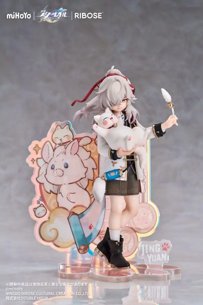 Honkai: Star Rail Rise Up Little Cat Series Jing Yuan PVC szobor figura 20 cm termékfotó