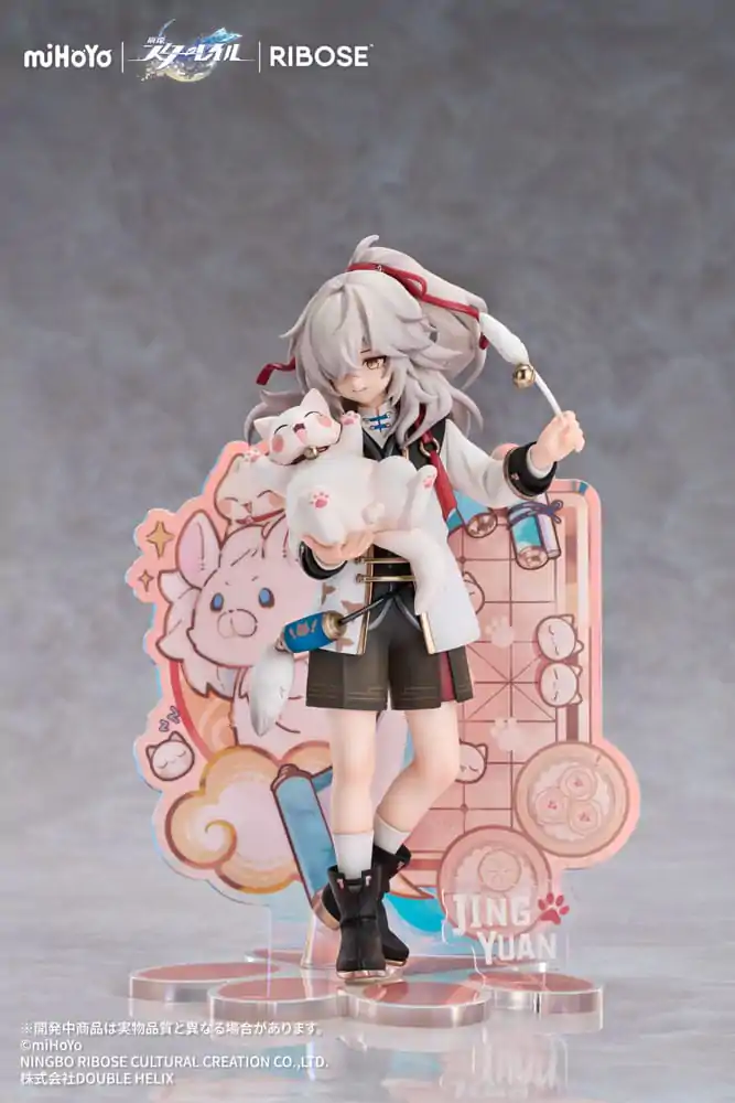 Honkai: Star Rail Rise Up Little Cat Series Jing Yuan PVC szobor figura 20 cm termékfotó