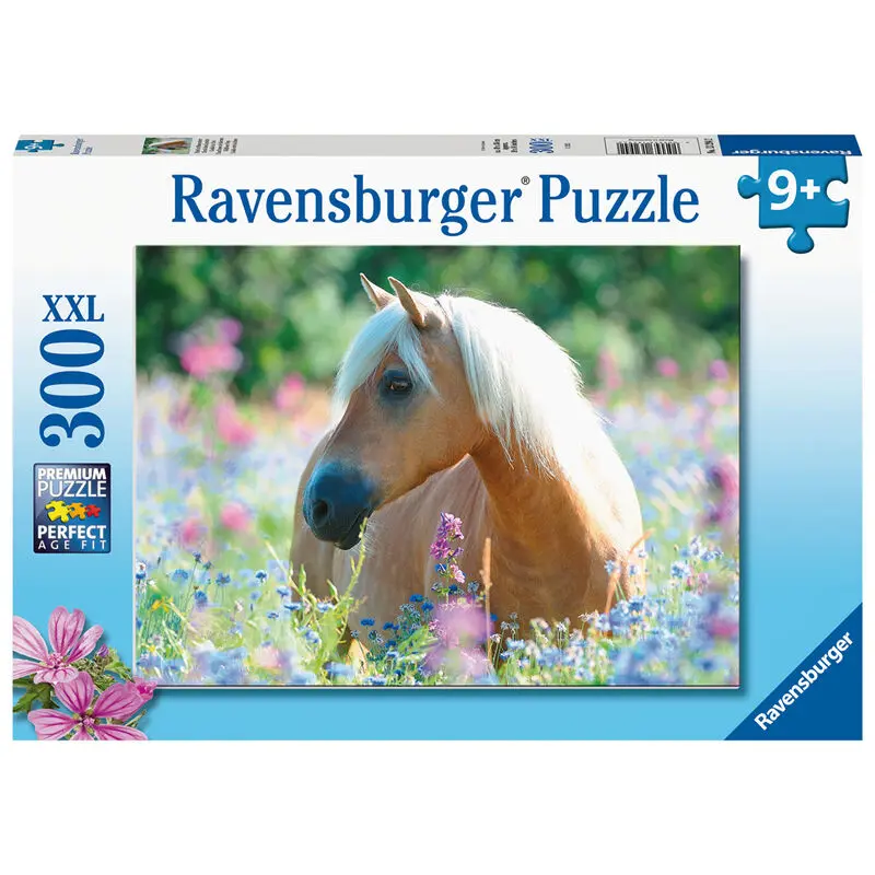 Horse among the flowers XXL puzzle 300db-os termékfotó