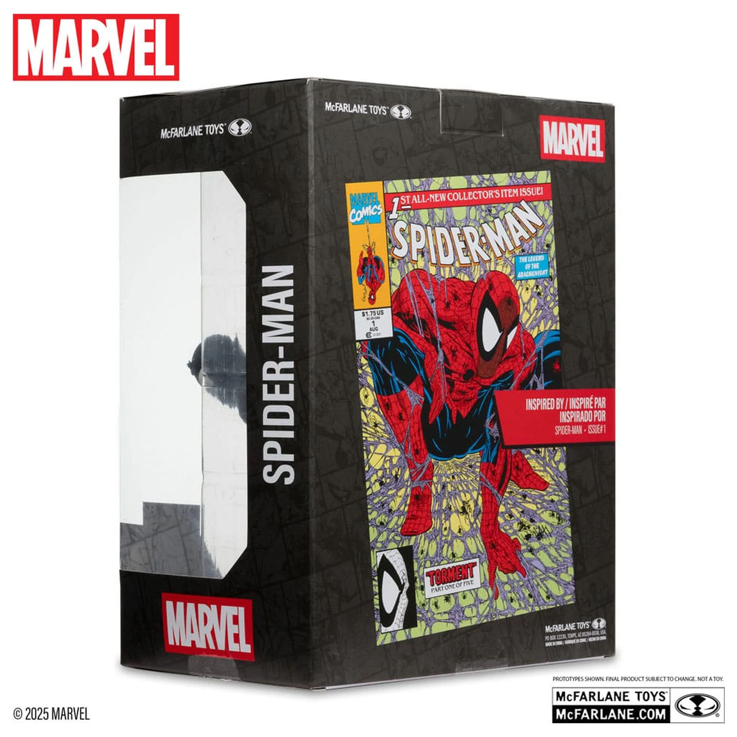 Marvel Collection 1/6 Spider-Man (Spider-Man #1)(Black Suit)(Chase) PVC szobor figura 28 cm termékfotó