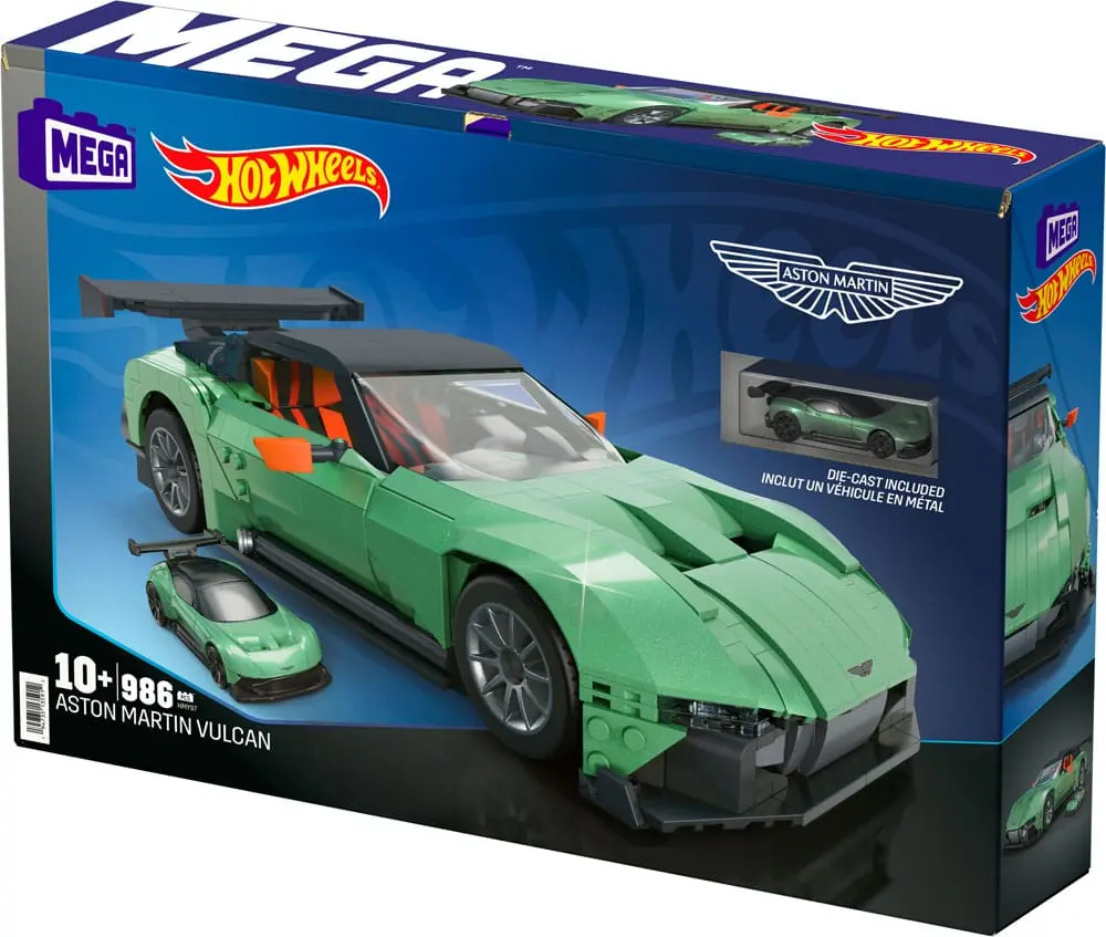 Hot Wheels Mega Construx Aston Martin Vulcan építőjáték csomag 29 cm termékfotó
