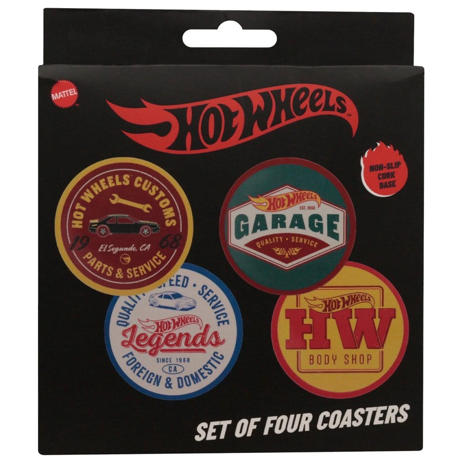 Hot Wheels 4 db-os poháralátét csomag termékfotó
