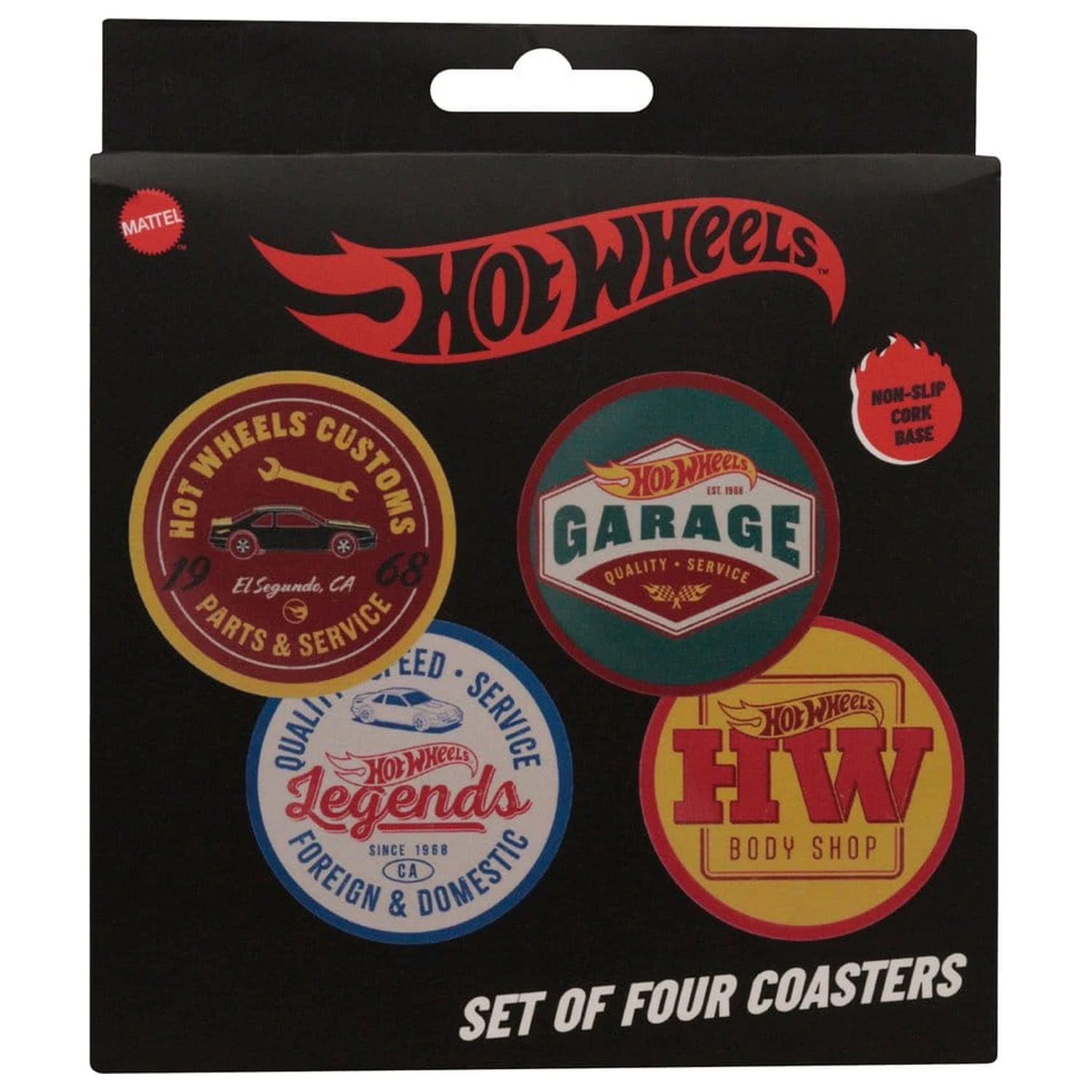 Hot Wheels 4 db-os poháralátét csomag termékfotó