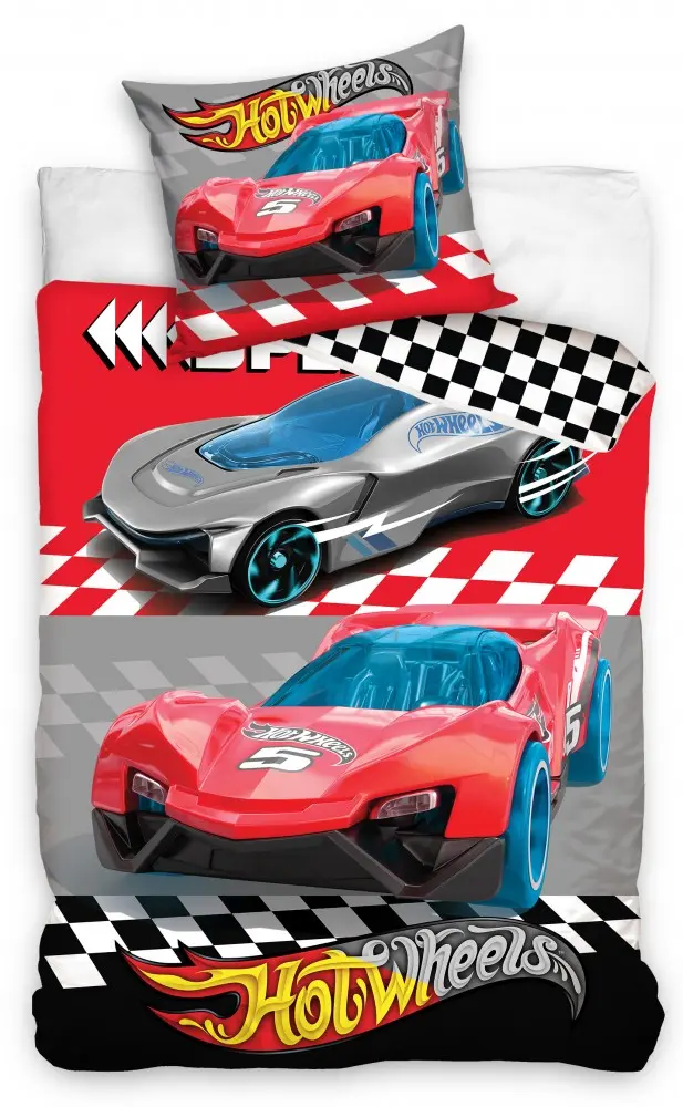 Hot Wheels ágyneműhuzat 140×200cm, 70×90 cm termékfotó
