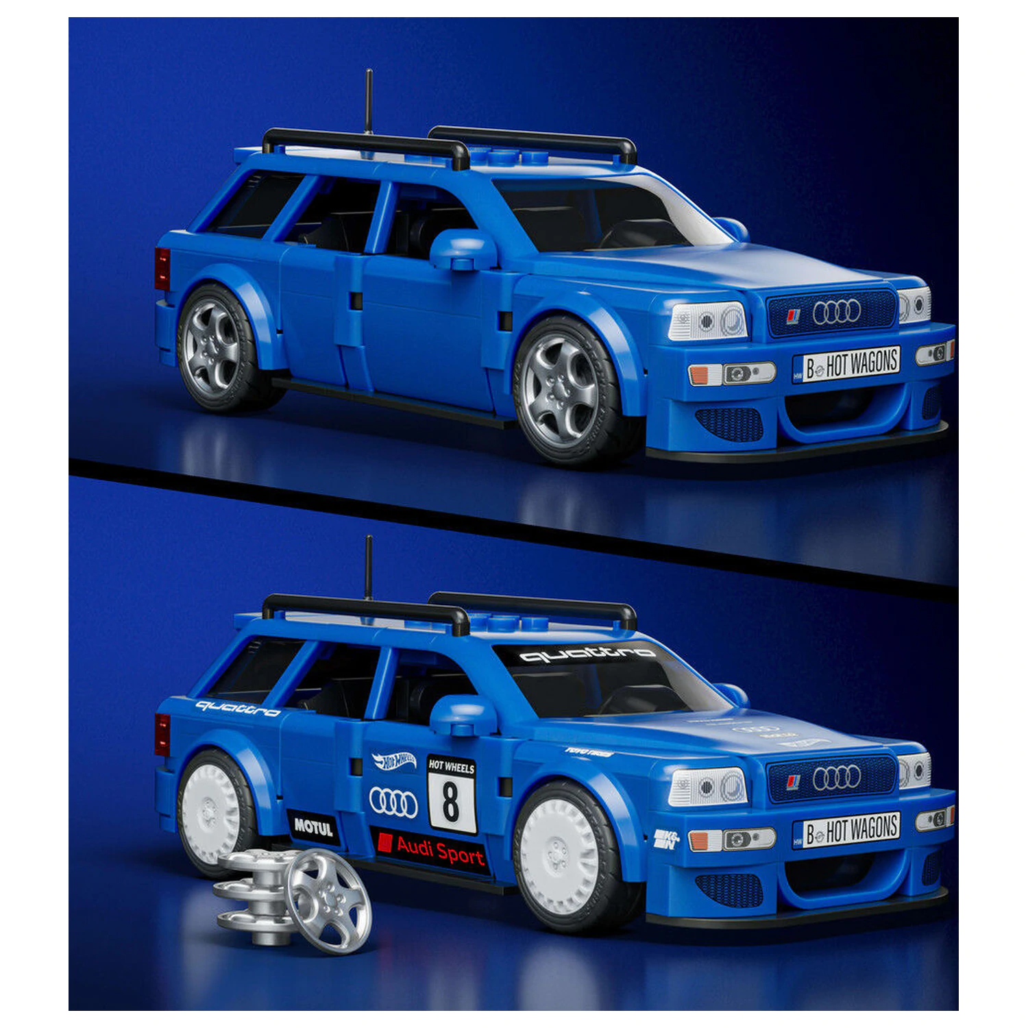Hot Wheels Audi RS2 Speed építőkészlet termékfotó