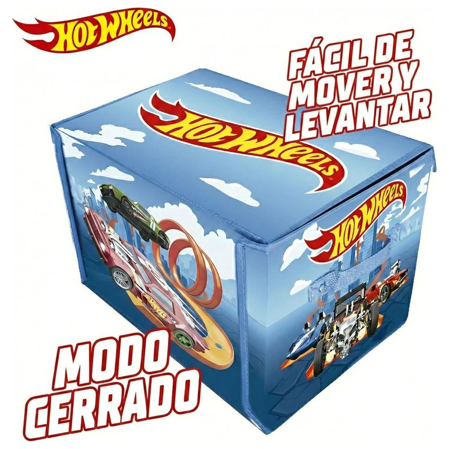 Hot Wheels autó rendeződoboz pályával és játszófelülettel termékfotó
