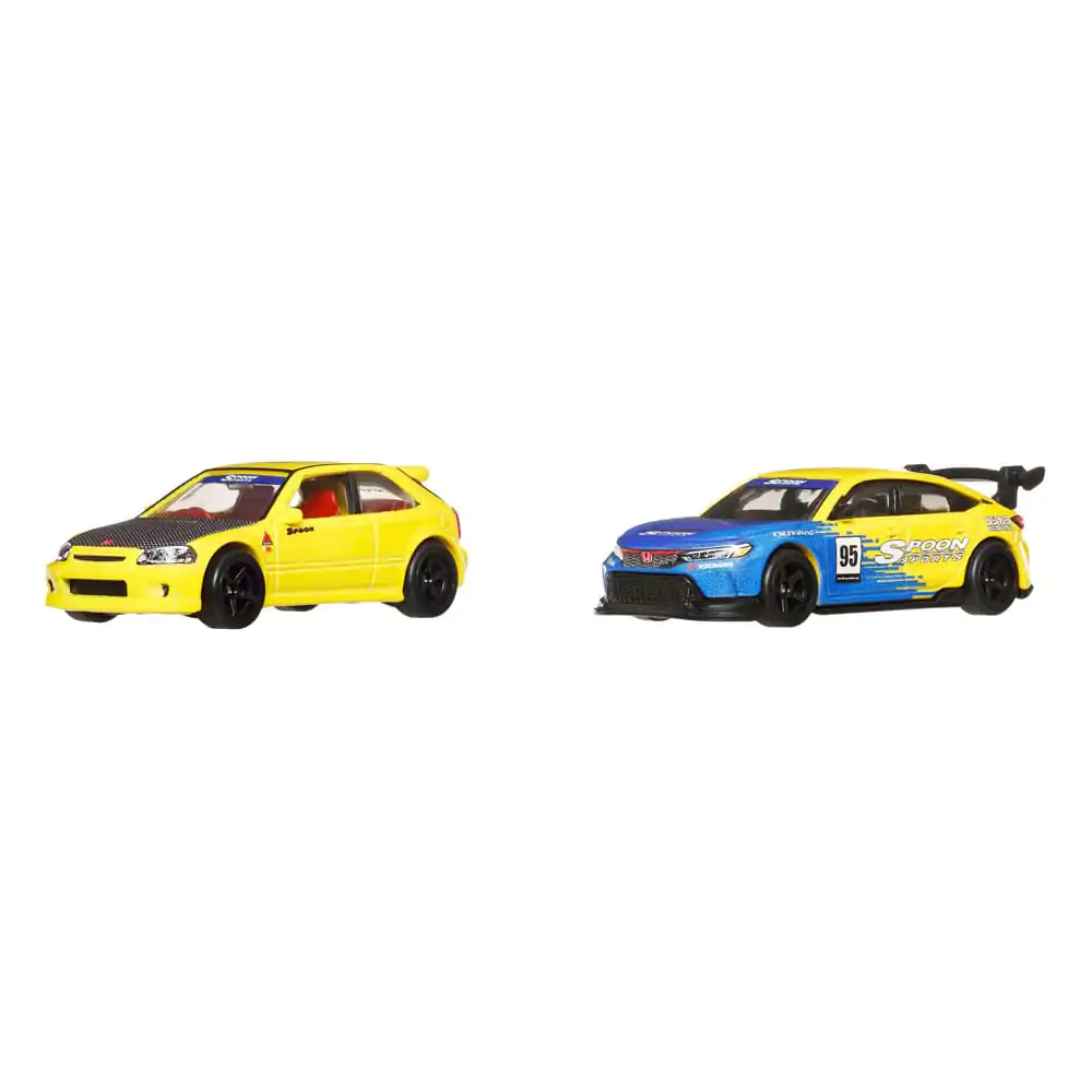 Hot Wheels Car Culture Diecast 1/64 &#039;99 Honda Civic Type R (EK9) &amp; Honda Civic Type R 2 db-os modellautó csomag termékfotó