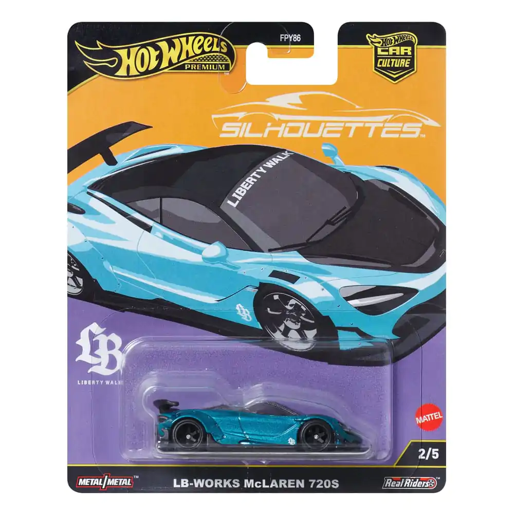 Hot Wheels Car Culture Silhouettes Diecast 1/64 LB-Works McLaren 720S jármű termékfotó