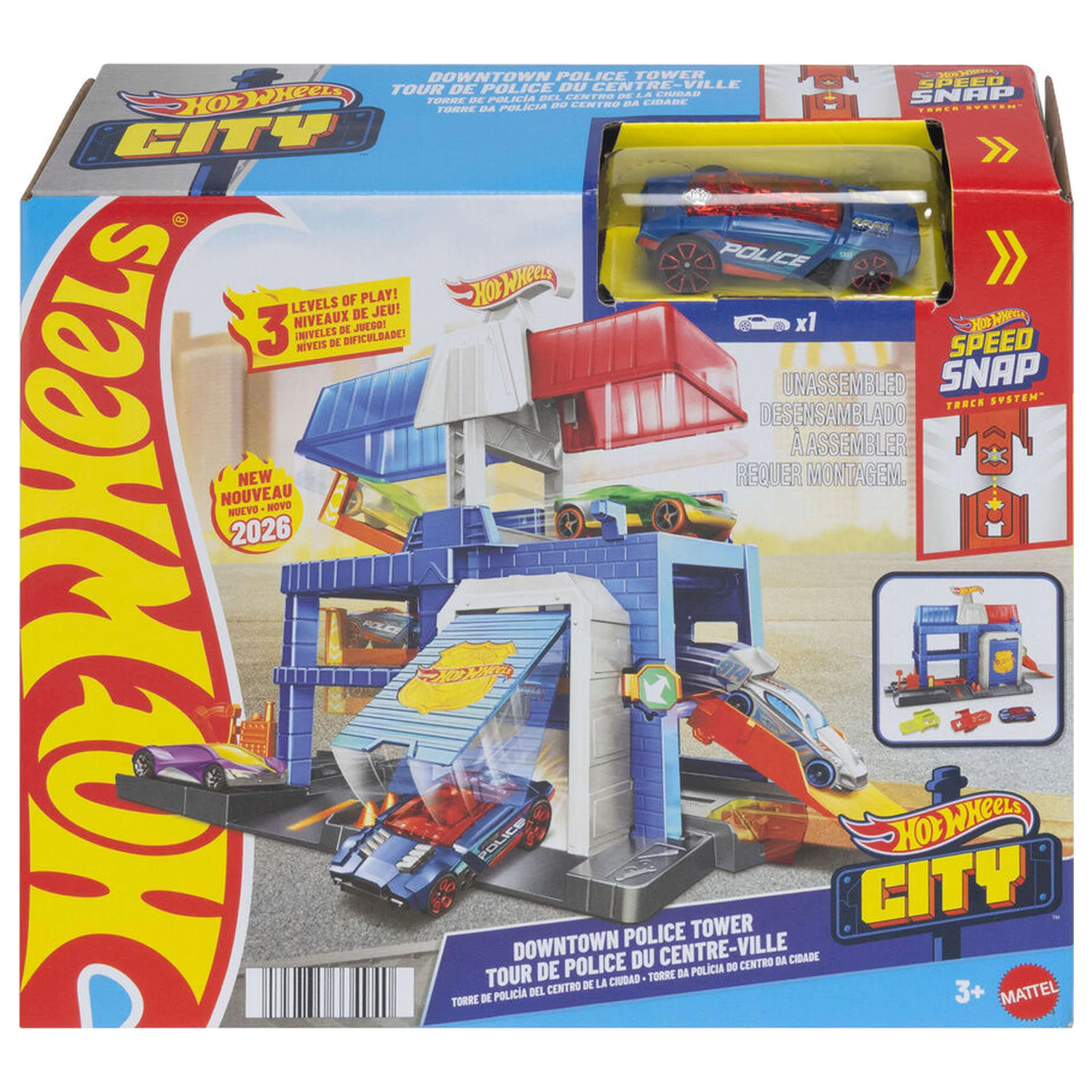 Hot Wheels City Police Station játékszett termékfotó