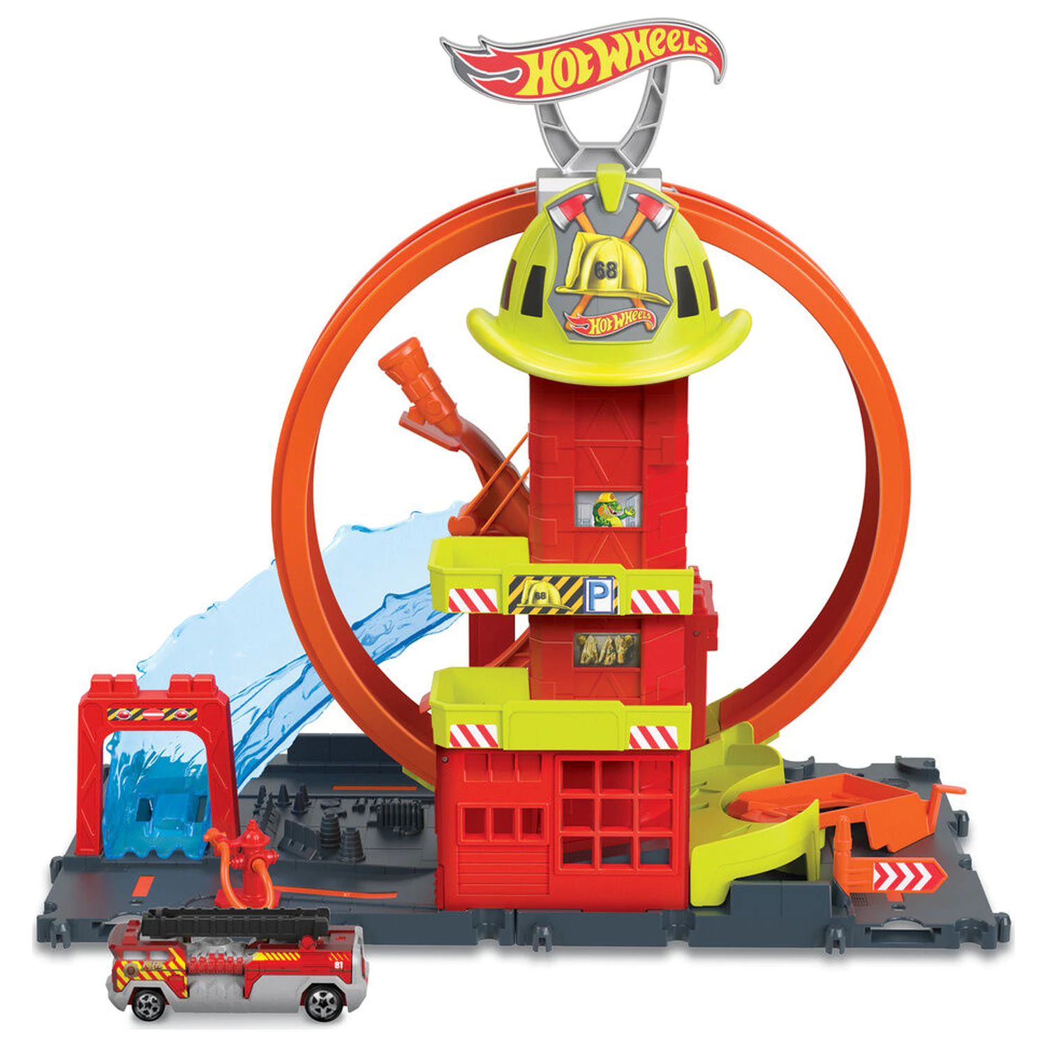 Hot Wheels City Super Fire Station játékszett termékfotó