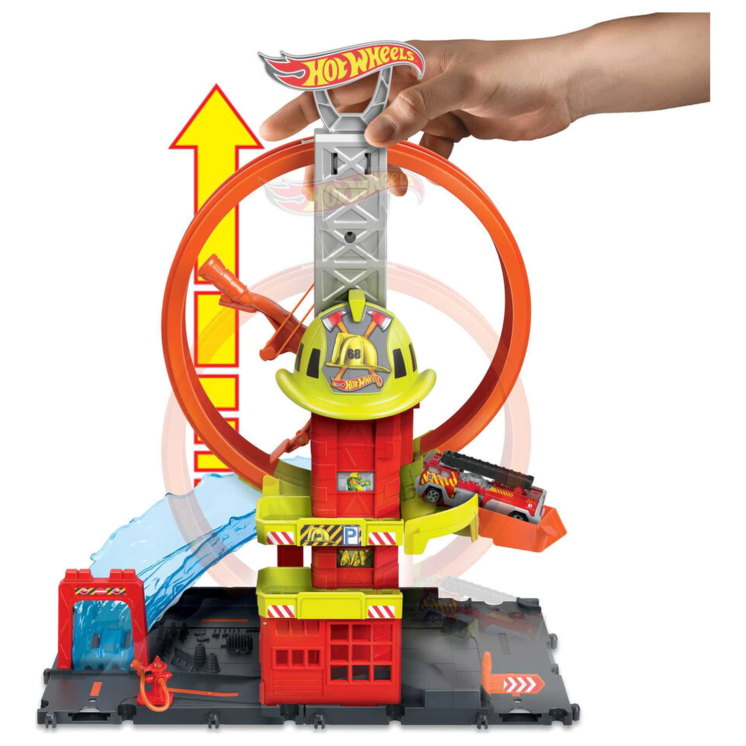 Hot Wheels City Super Fire Station játékszett termékfotó