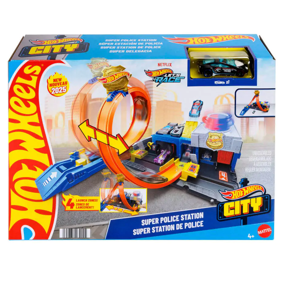 Hot Wheels City Super Police Station játékszett termékfotó