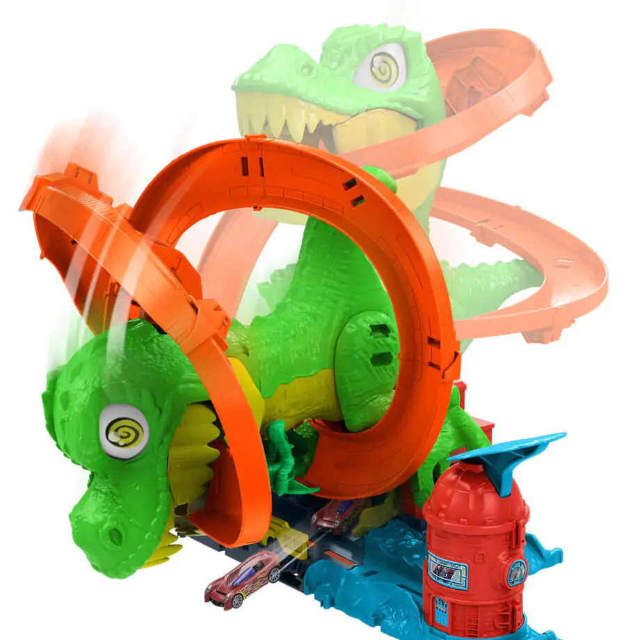 Hot Wheels City T-Rex Blaze Battle játékszett termékfotó