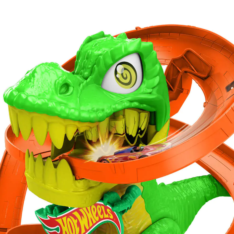 Hot Wheels City T-Rex Blaze Battle játékszett termékfotó