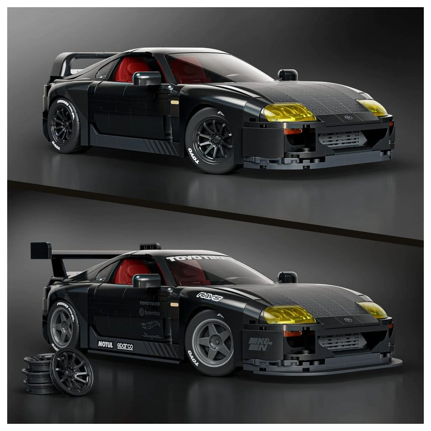 Hot Wheels Elite Mattel Brick Shop 1/16 '94 Toyota Supra MKIV építőkészlet  termékfotó