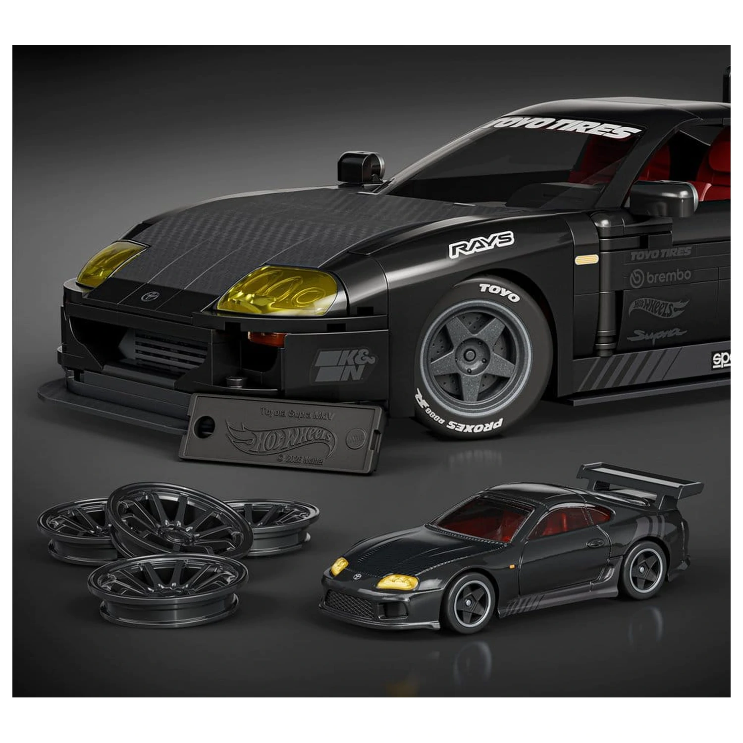 Hot Wheels Elite Mattel Brick Shop 1/16 '94 Toyota Supra MKIV építőkészlet  termékfotó