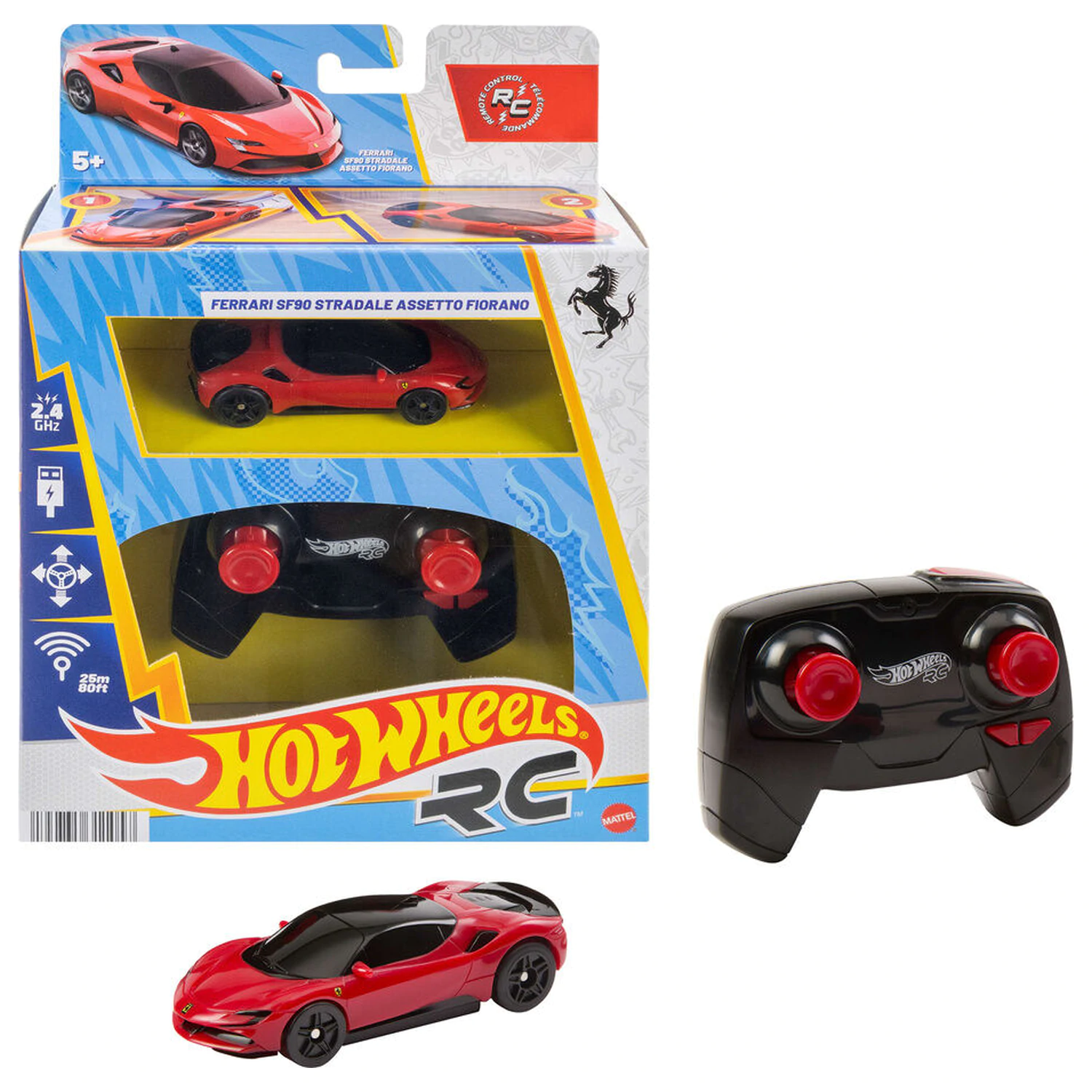 Hot Wheels Ferrari SF90 távirányítós autó termékfotó