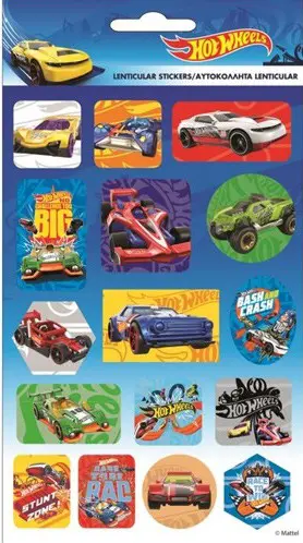 Hot Wheels hologrammos matrica szett termékfotó