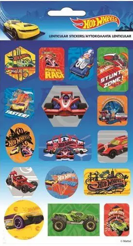 Hot Wheels hologrammos matrica szett termékfotó